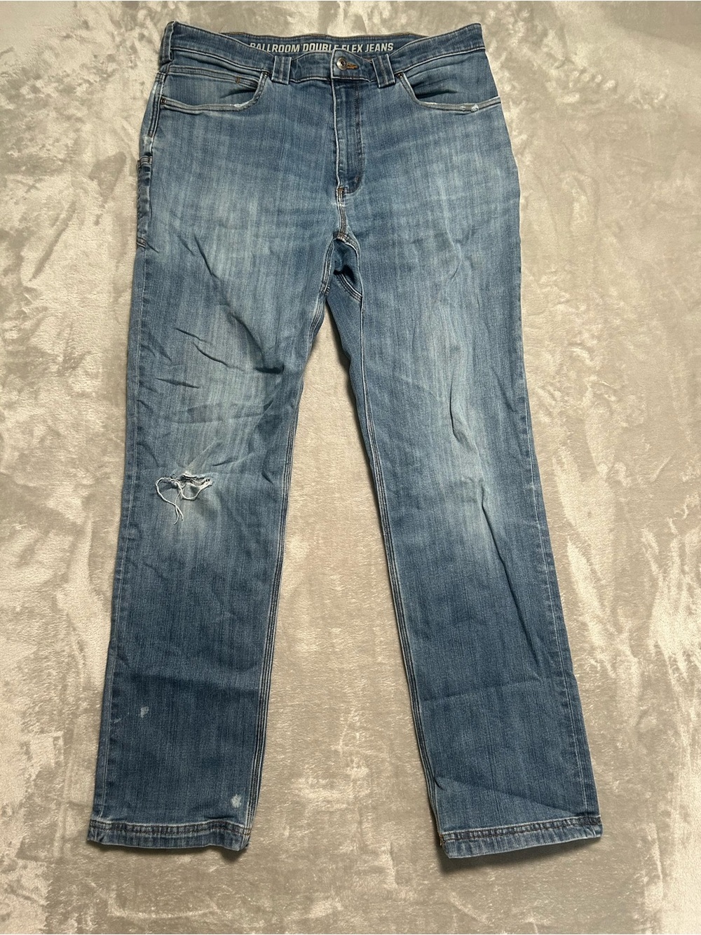 Duluth Ballroom Double Flex Relaxed Fit Jeans Men’s 36x34 Medium Wash Denim